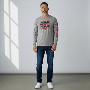 Fanatics Tampa Bay Buccaneers Men’s Size XL Home Sweet Home Long Sleeve Gray Tee